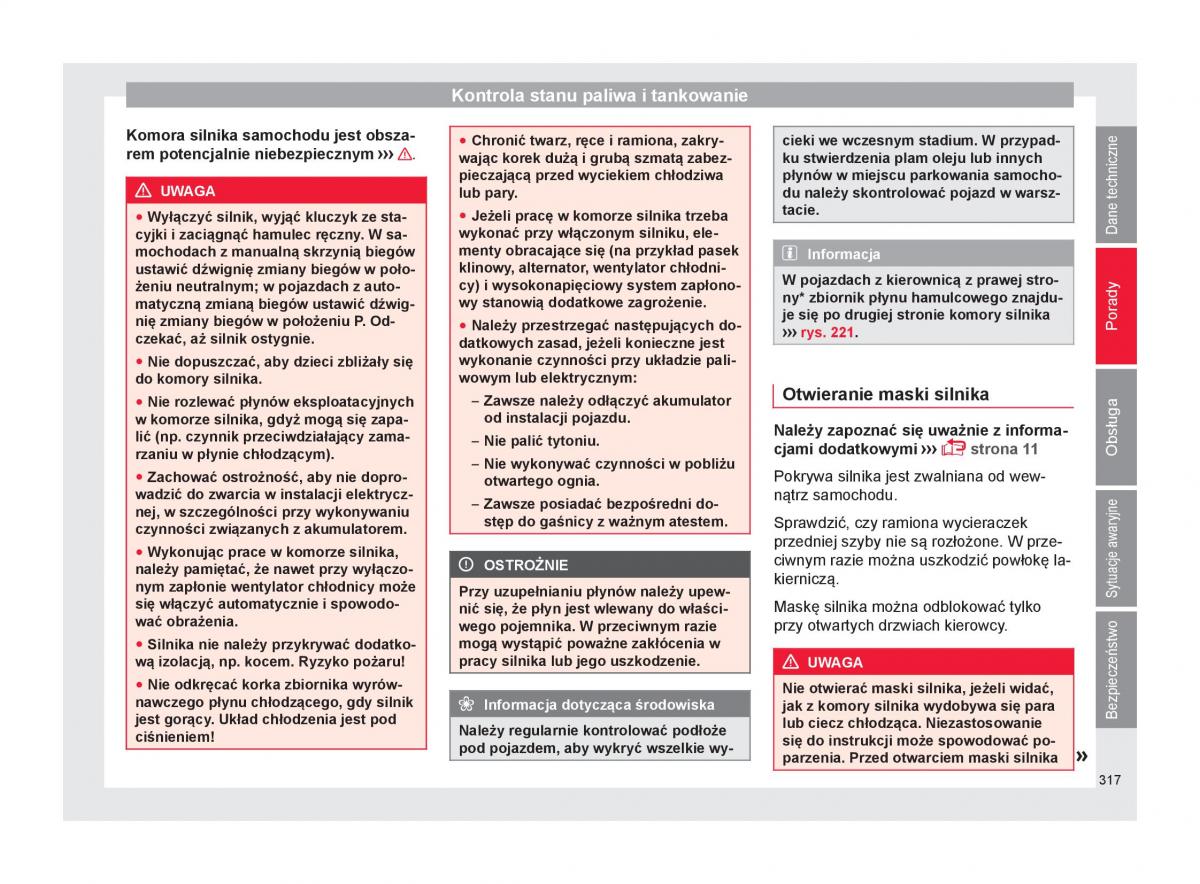 Seat Ateca instrukcja obslugi / page 319