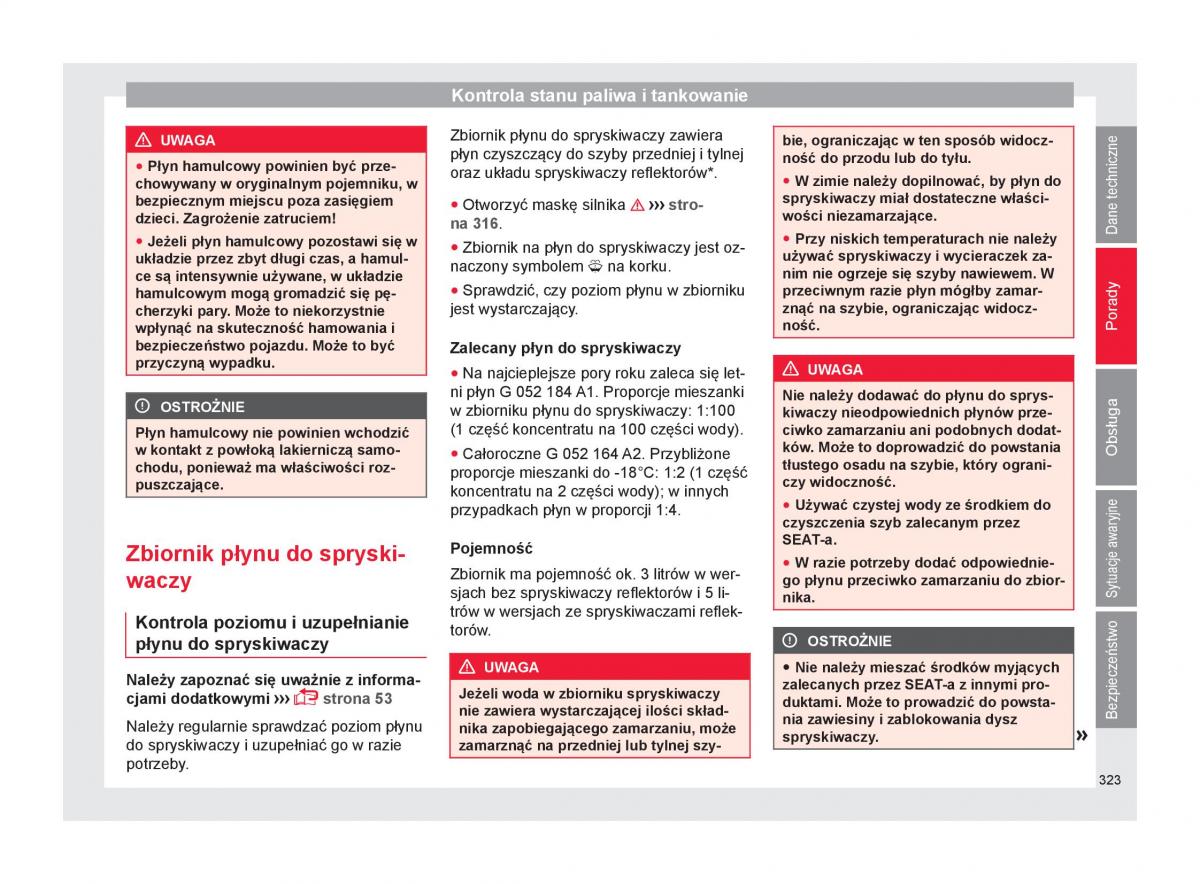 Seat Ateca instrukcja obslugi / page 325