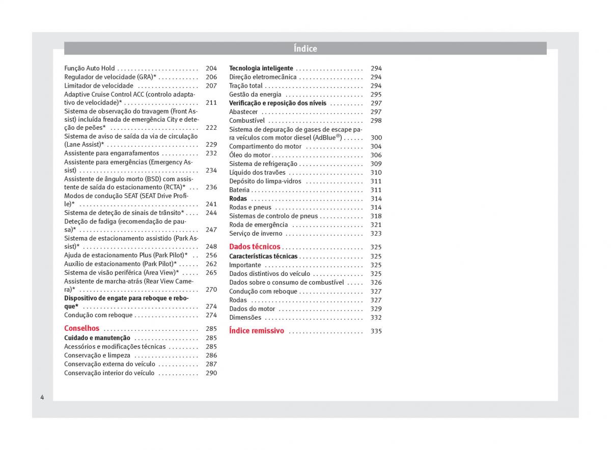 Seat Ateca manual del propietario / page 6