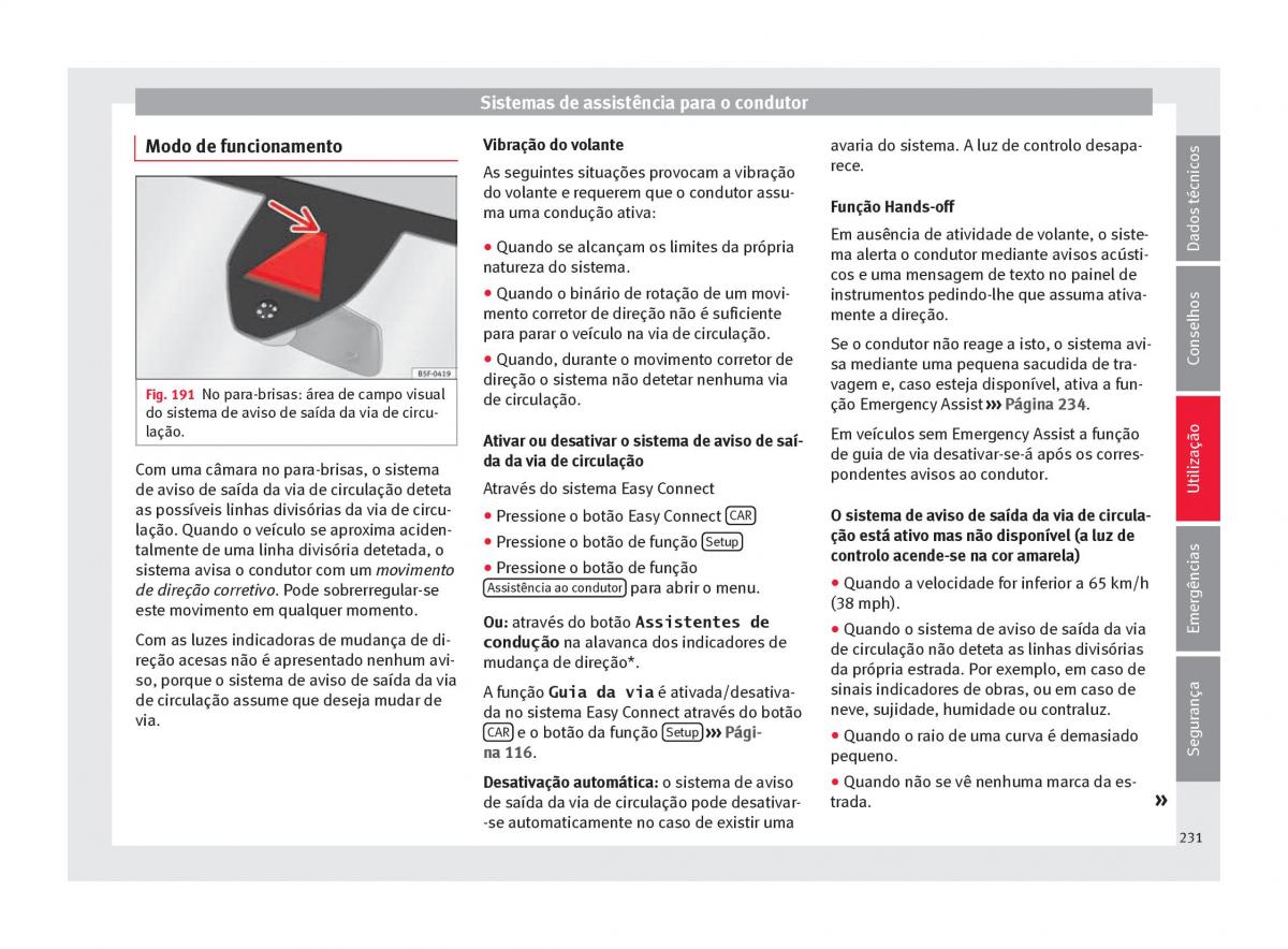 Seat Ateca manual del propietario / page 233