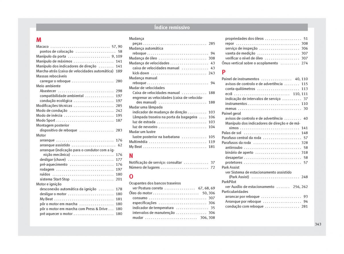 Seat Ateca manual del propietario / page 345