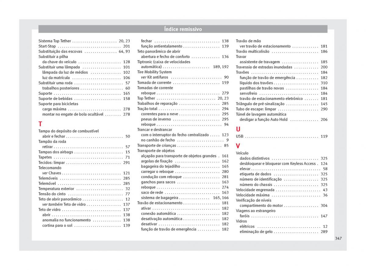 Seat Ateca manual del propietario / page 349