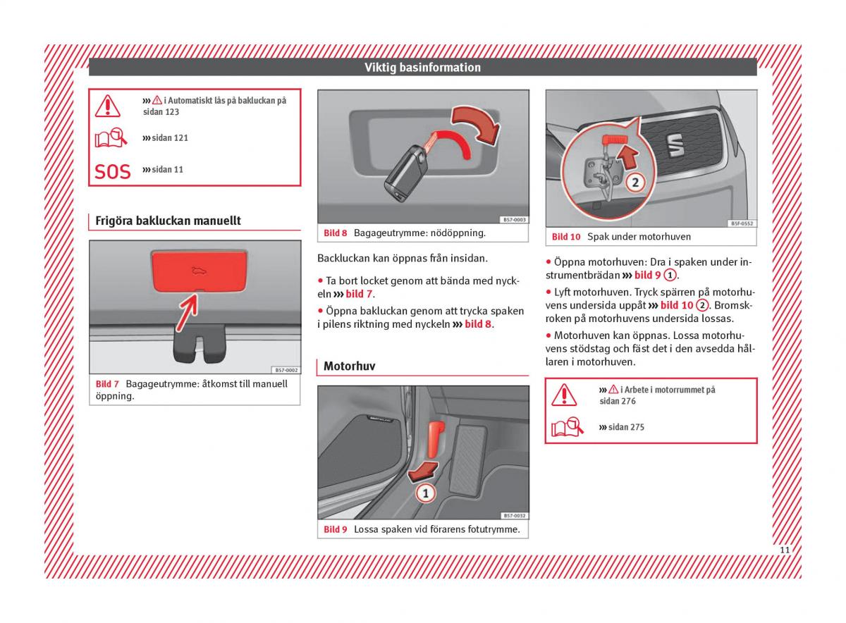 Seat Ateca instruktionsbok / page 13