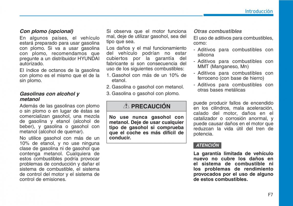 Hyundai Kona manual del propietario / page 7