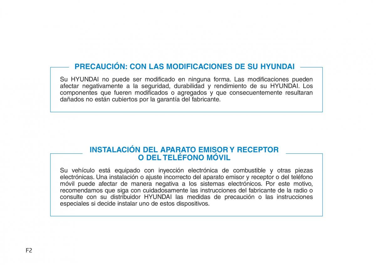 Hyundai Kona manual del propietario / page 2