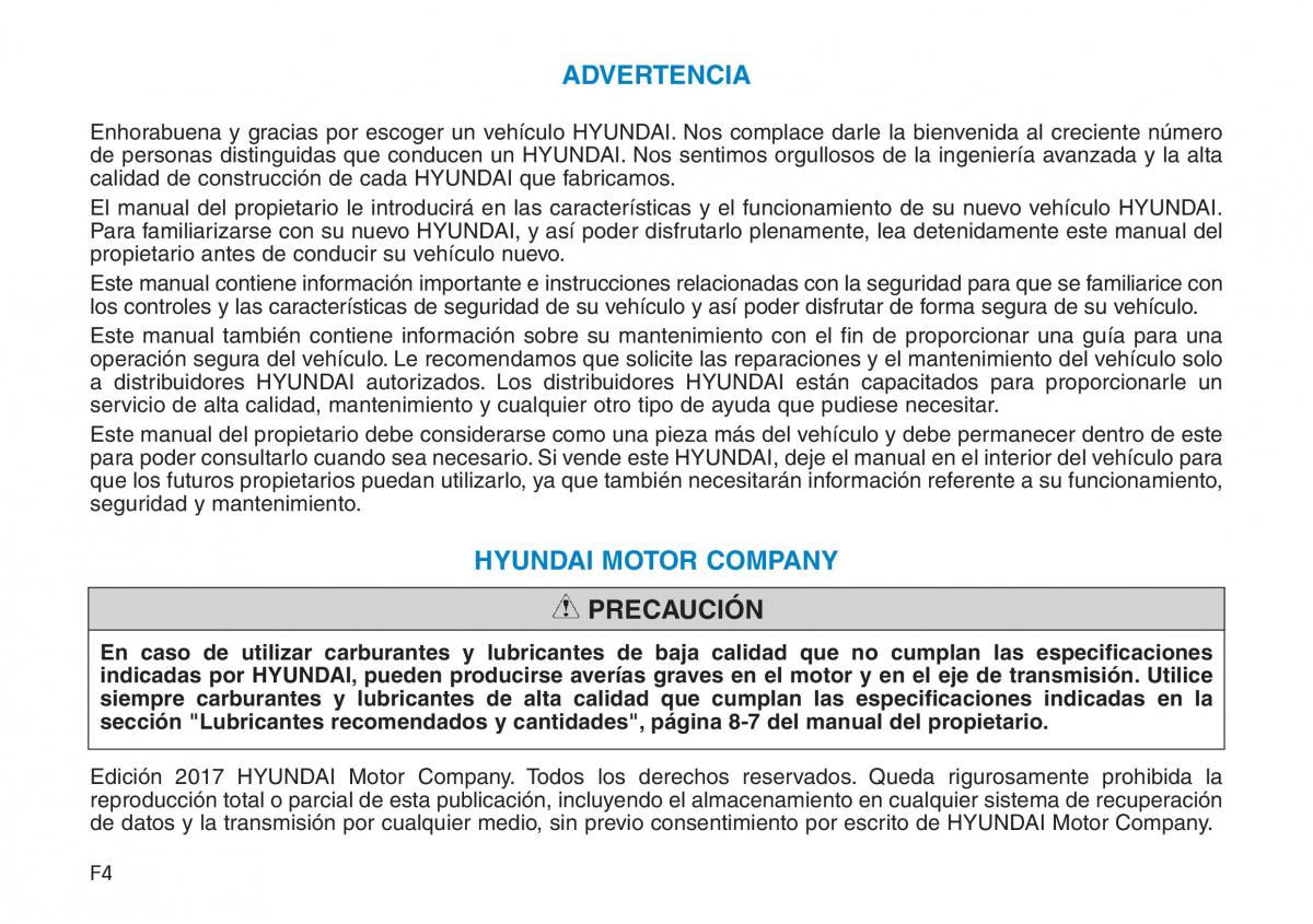 Hyundai Kona manual del propietario / page 4