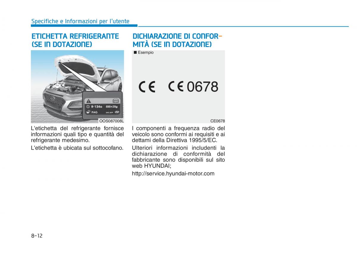 Hyundai Kona manuale del proprietario / page 536