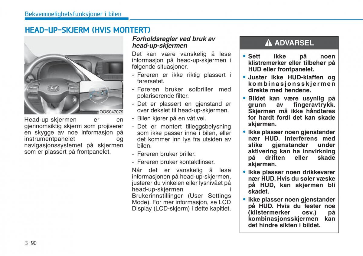 Hyundai Kona bruksanvisningen / page 172