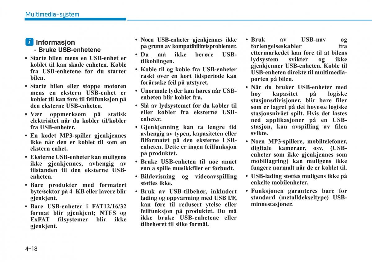 Hyundai Kona bruksanvisningen / page 254