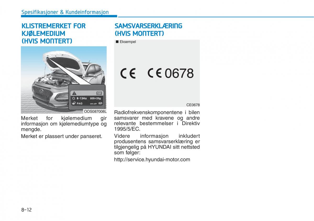 Hyundai Kona bruksanvisningen / page 527