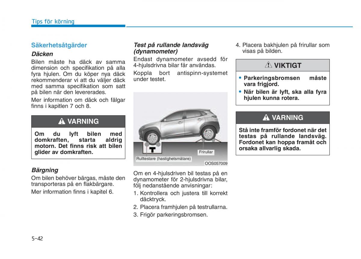 Hyundai Kona instruktionsbok / page 259