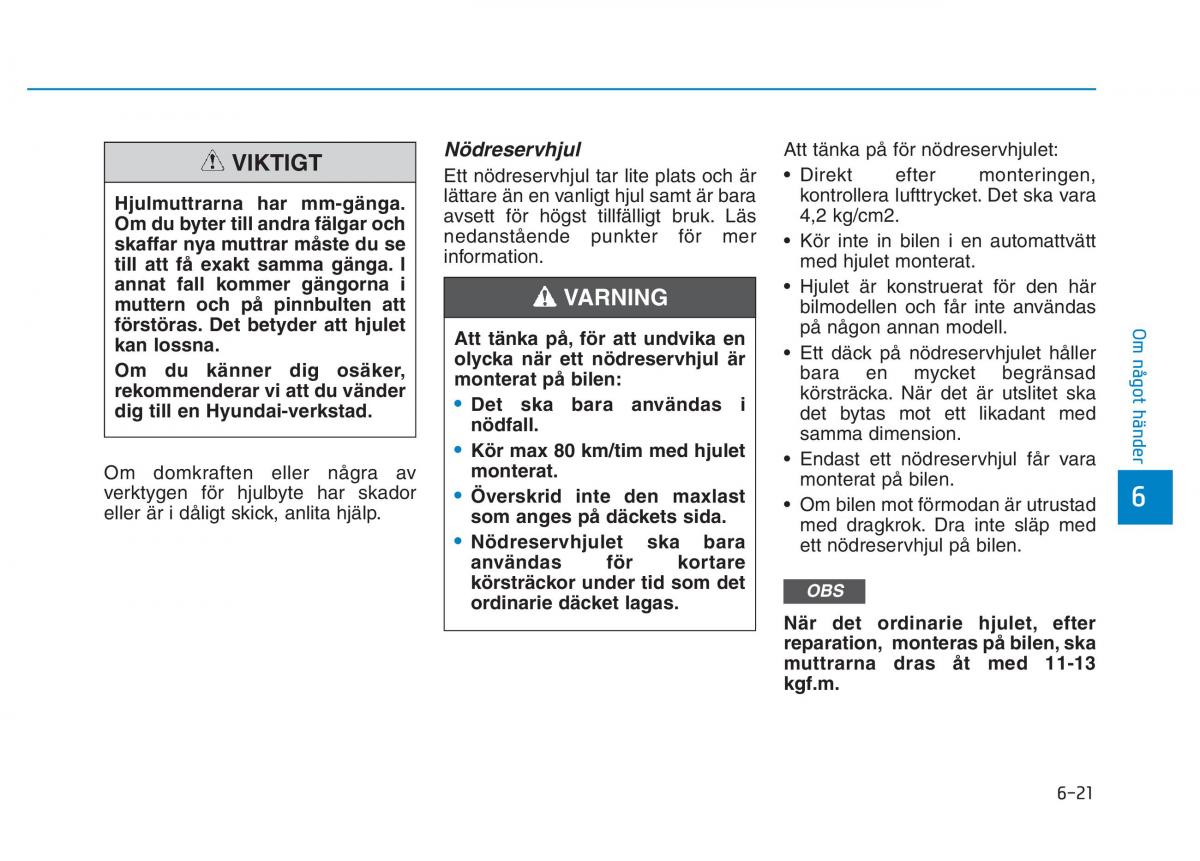 Hyundai Kona instruktionsbok / page 337