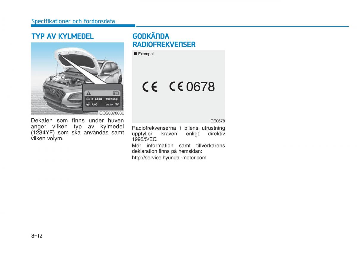 Hyundai Kona instruktionsbok / page 434