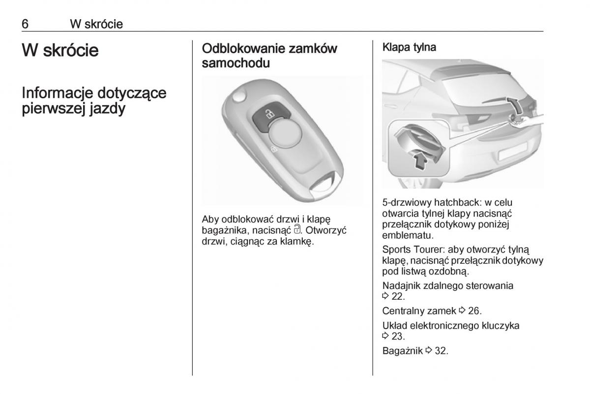 Opel Astra K V 5 instrukcja obslugi / page 8