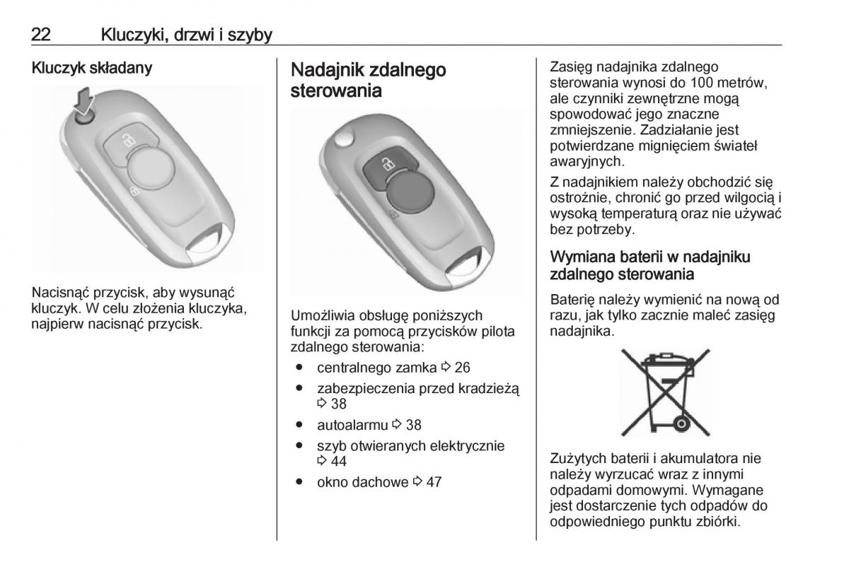 Opel Astra K V 5 instrukcja obslugi / page 24