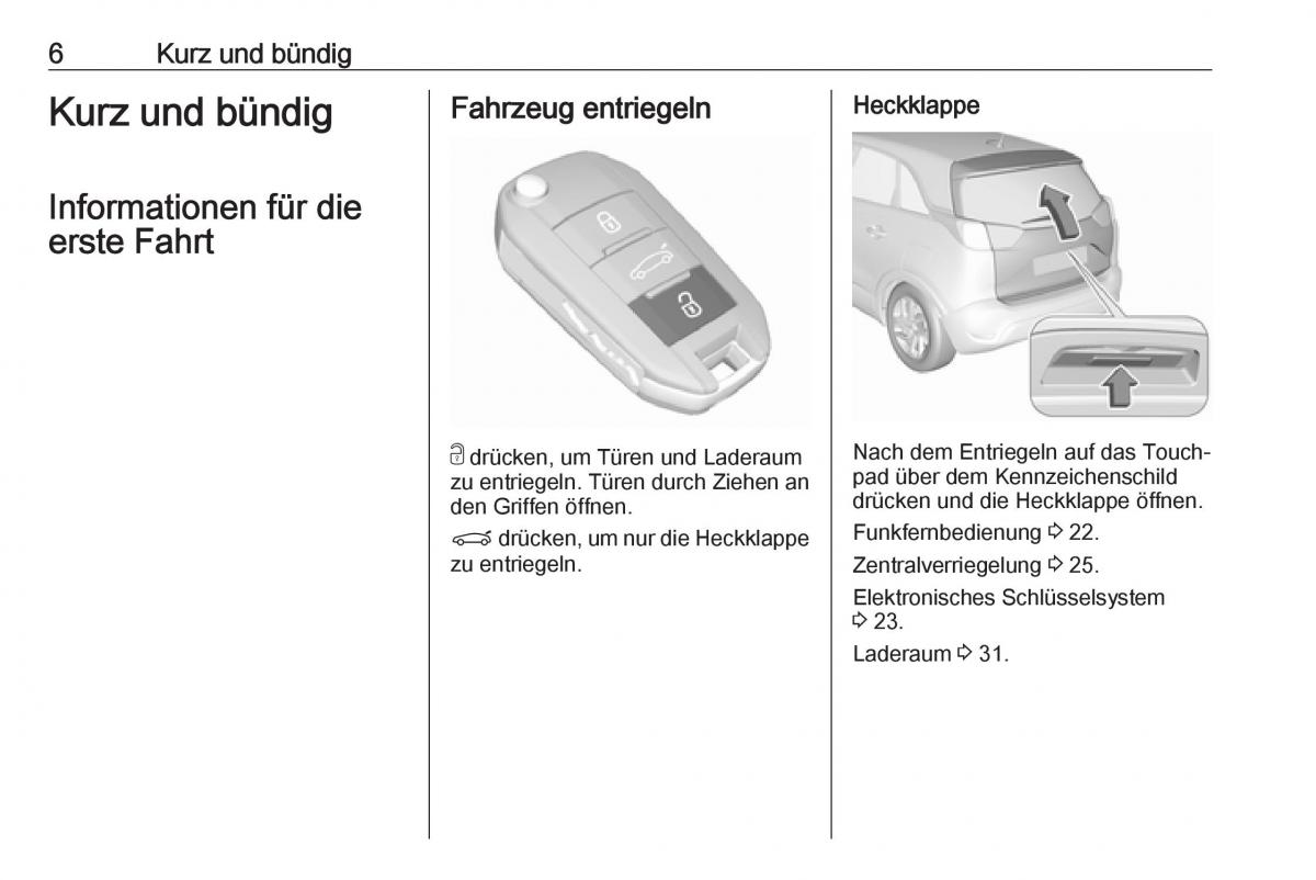 manual  Opel Crossland X Handbuch / page 8