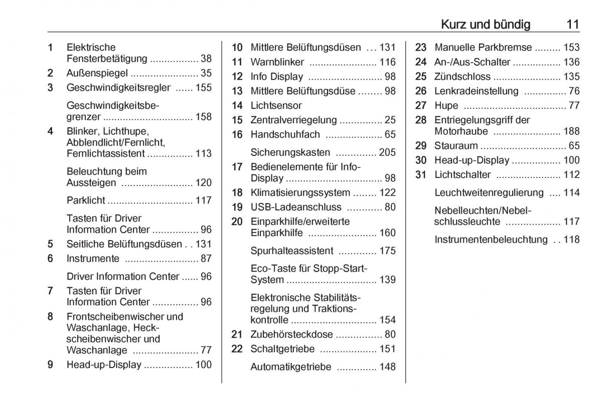 manual  Opel Crossland X Handbuch / page 13