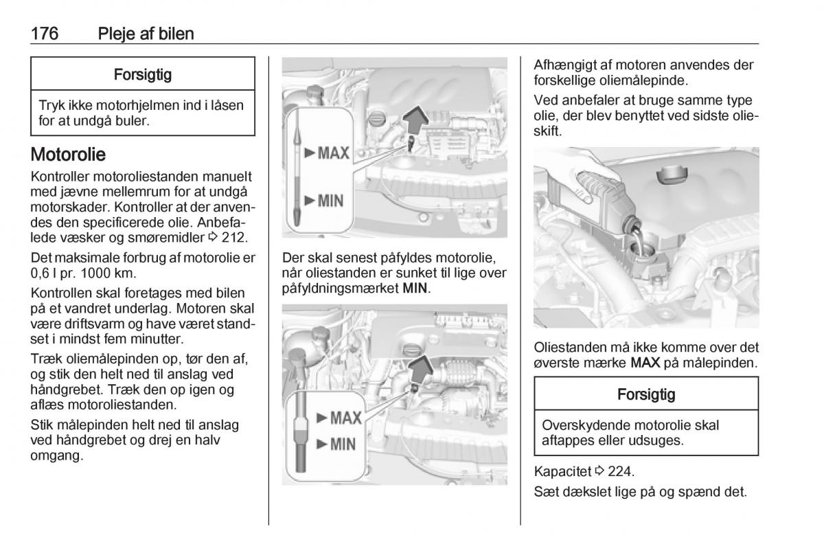 Opel Crossland X Bilens instruktionsbog / page 178