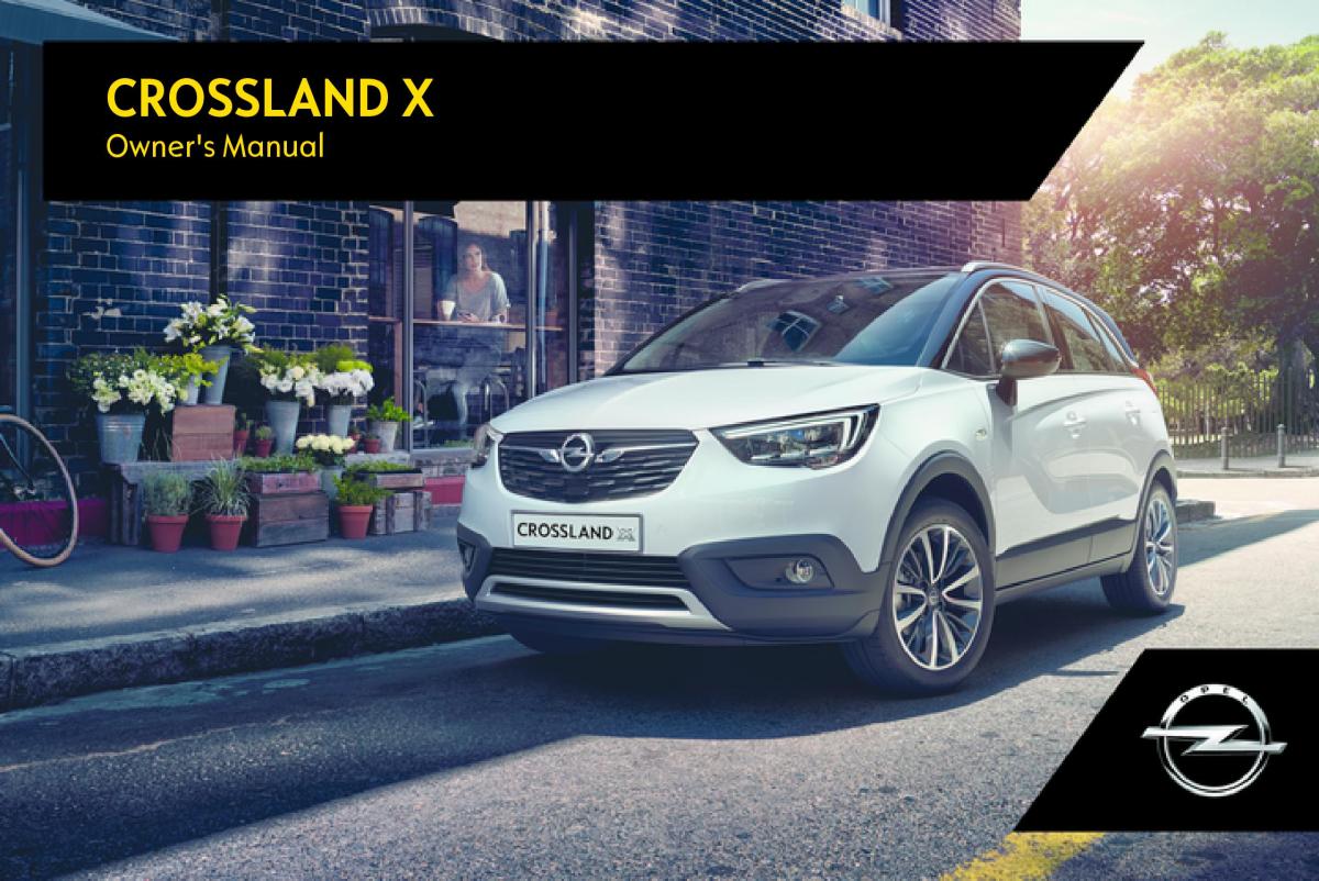 manual  Opel Crossland X owners manual / page 1