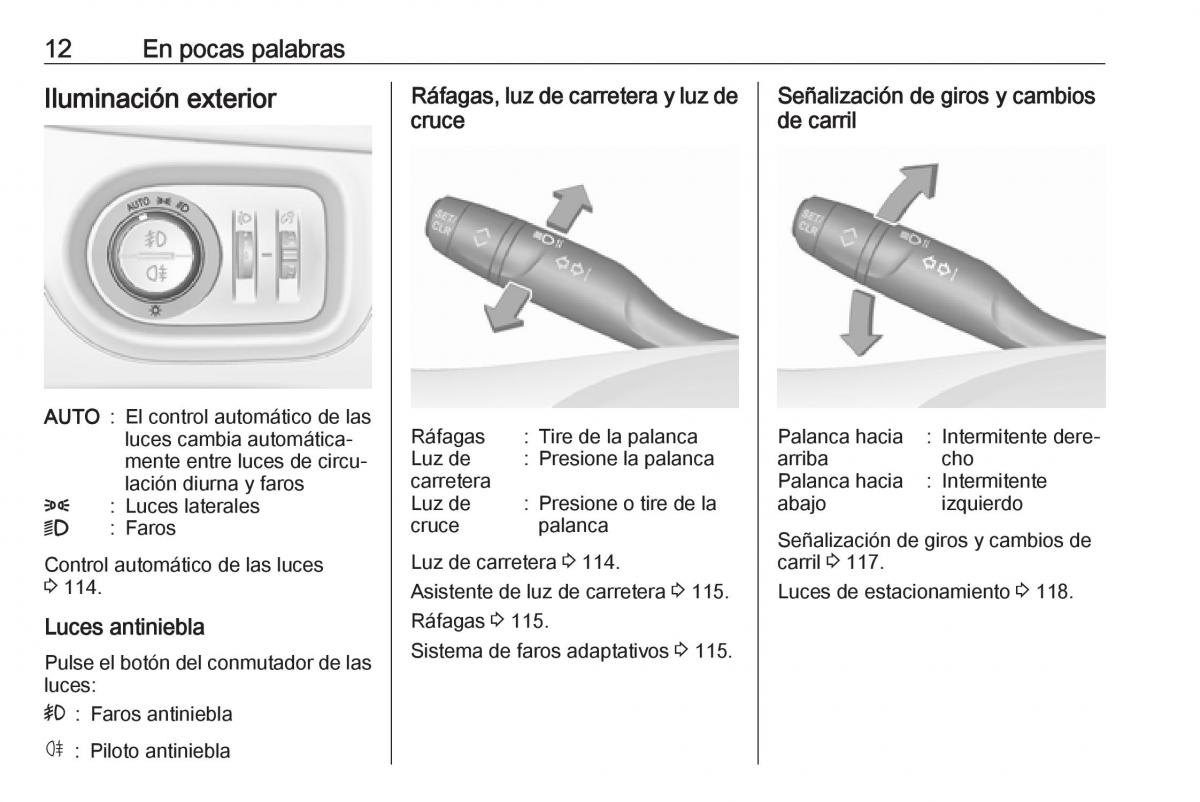 manual  Opel Crossland X manual del propietario / page 14