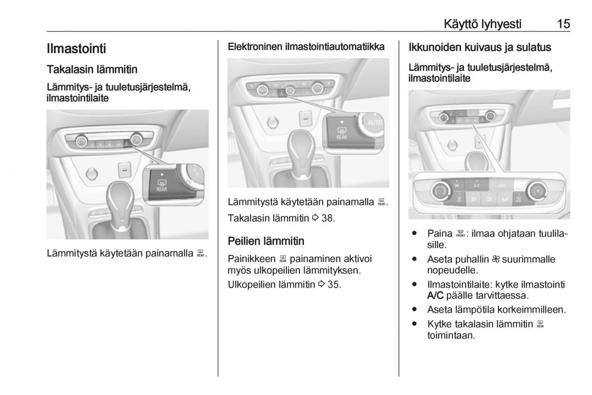 manual  Opel Crossland X omistajan kasikirja / page 17