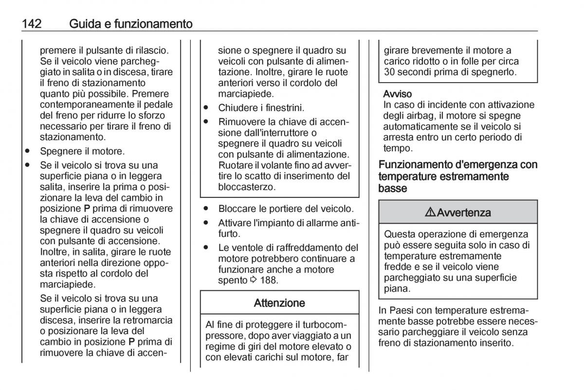 Opel Crossland X manuale del proprietario / page 144