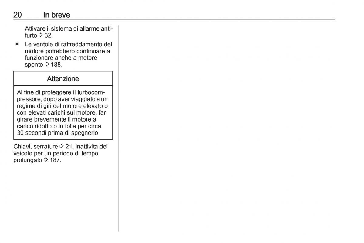 manual  Opel Crossland X manuale del proprietario / page 22