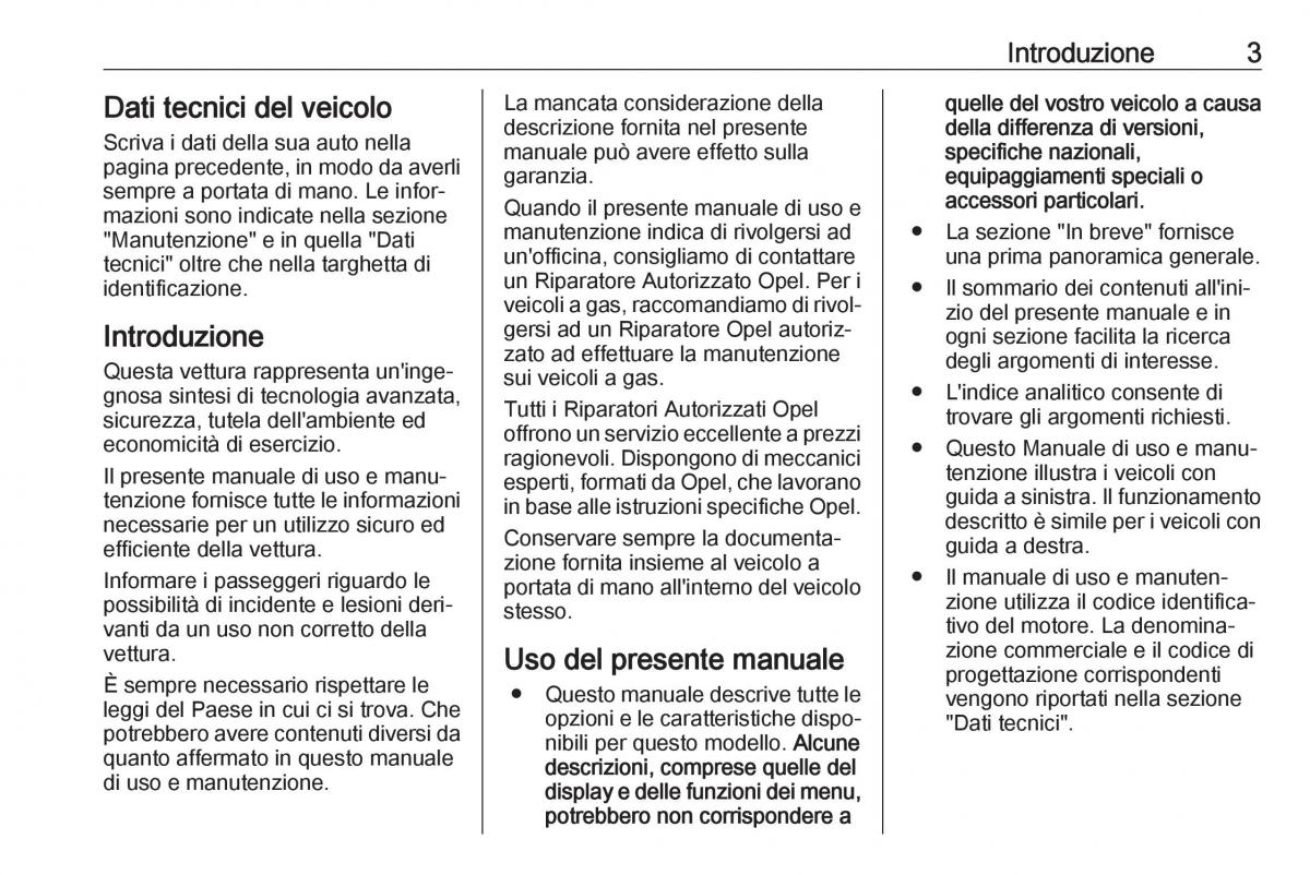 Opel Crossland X manuale del proprietario / page 5