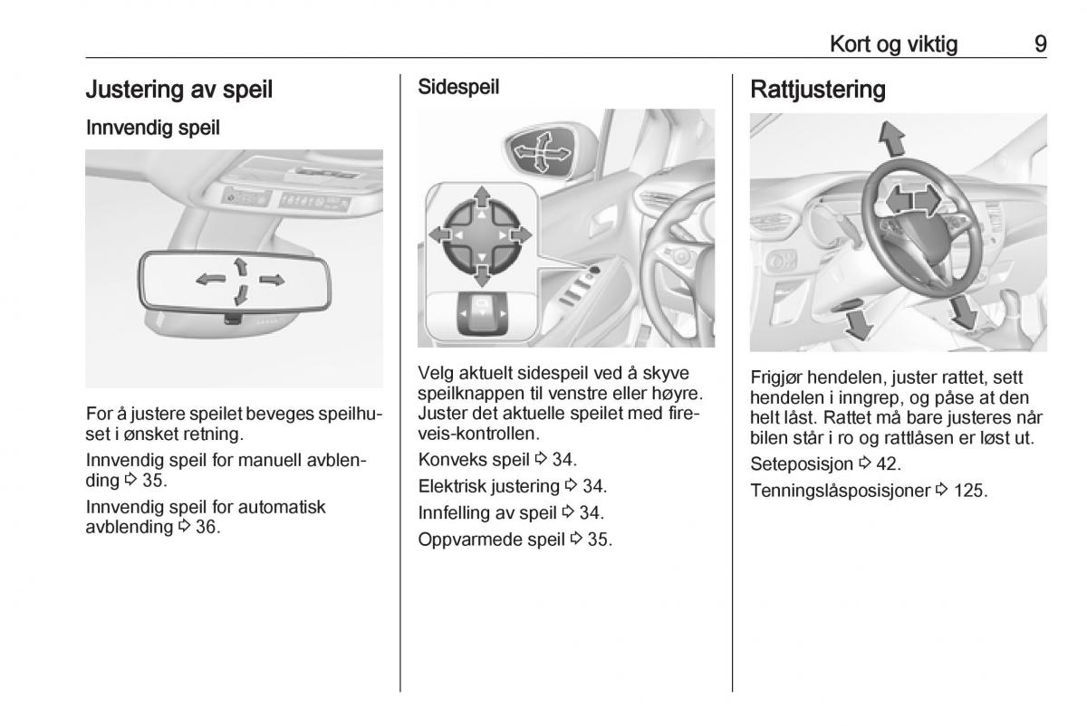 manual  Opel Crossland X bruksanvisningen / page 11