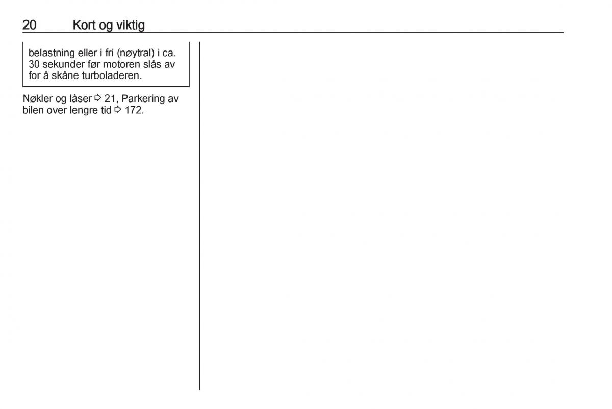 manual Opel Crossland X bruksanvisningen / page 22