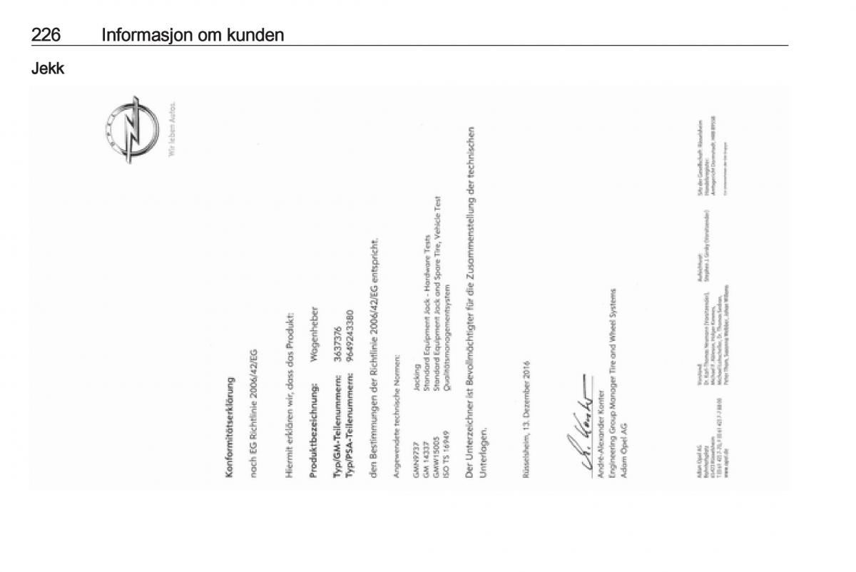 manual Opel Crossland X bruksanvisningen / page 228