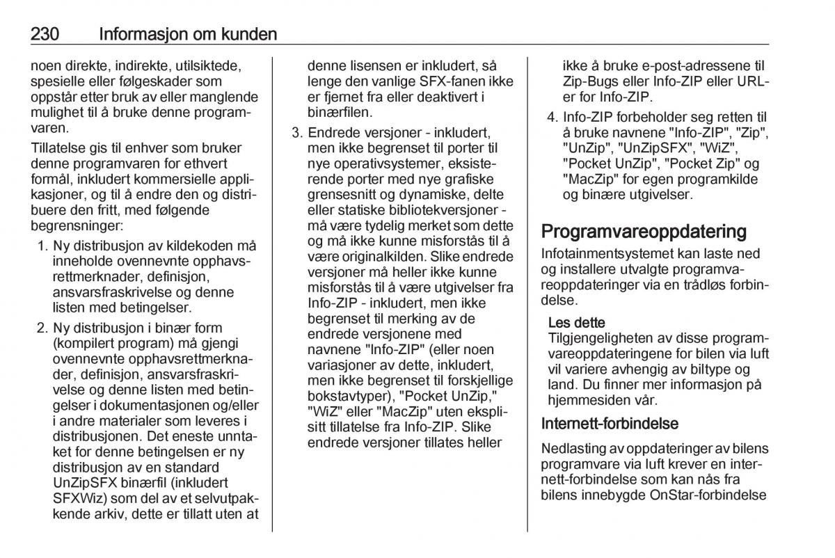 manual Opel Crossland X bruksanvisningen / page 232