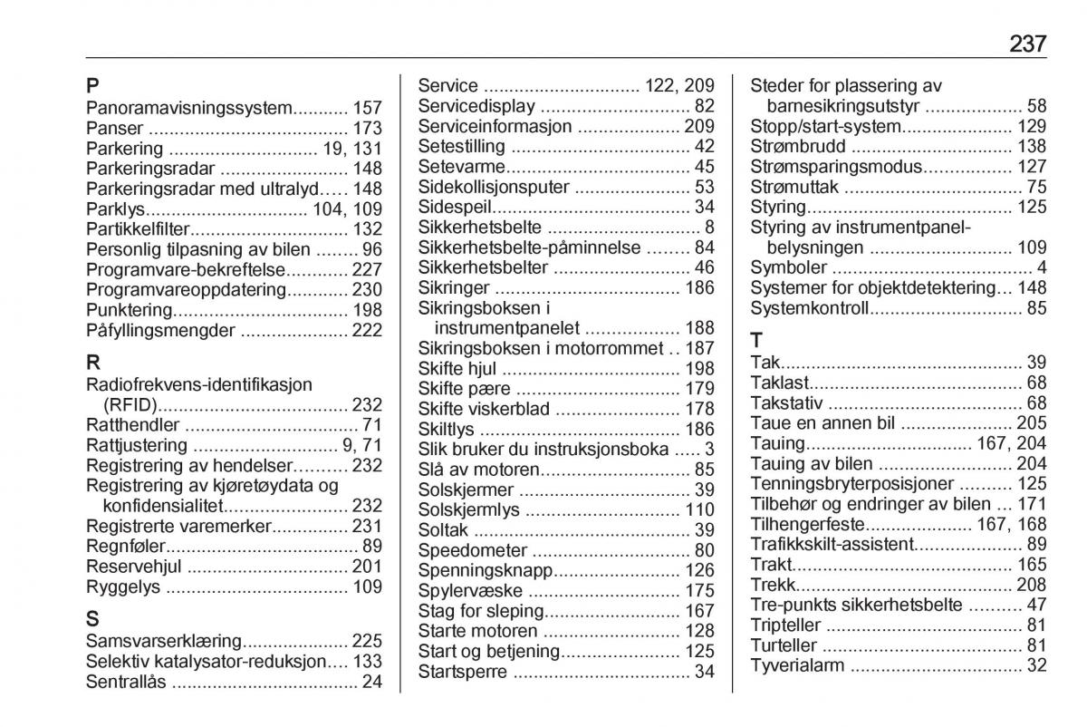 manual Opel Crossland X bruksanvisningen / page 239