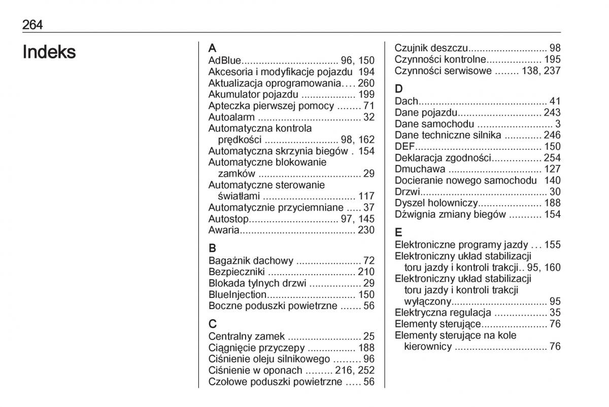 manual Opel Crossland X instrukcja / page 266