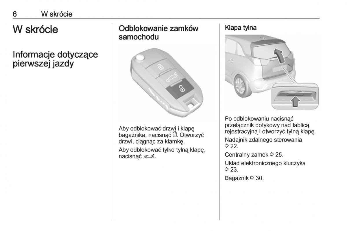 manual Opel Crossland X instrukcja / page 8