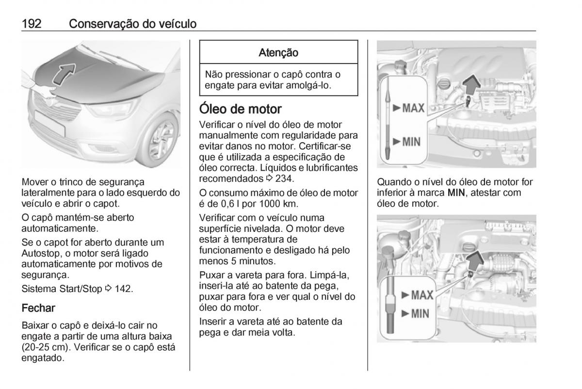 Opel Crossland X manual del propietario / page 194