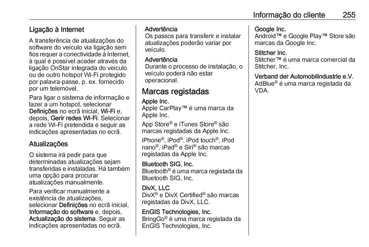 manual  Opel Crossland X manual del propietario / page 257