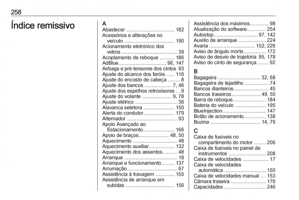 Opel Crossland X manual del propietario / page 260