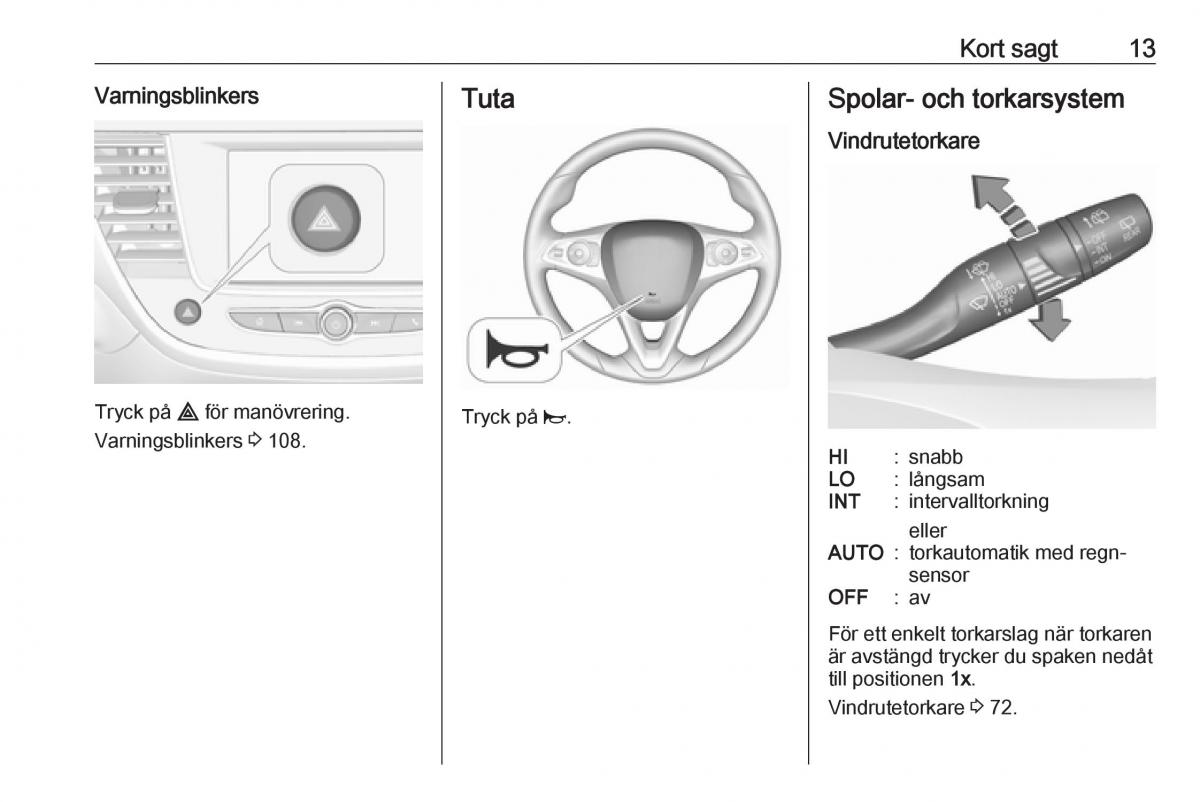 manual Opel Crossland X instruktionsbok / page 15