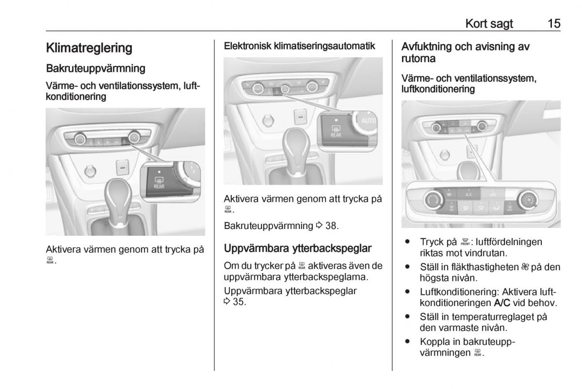 Opel Crossland X instruktionsbok / page 17