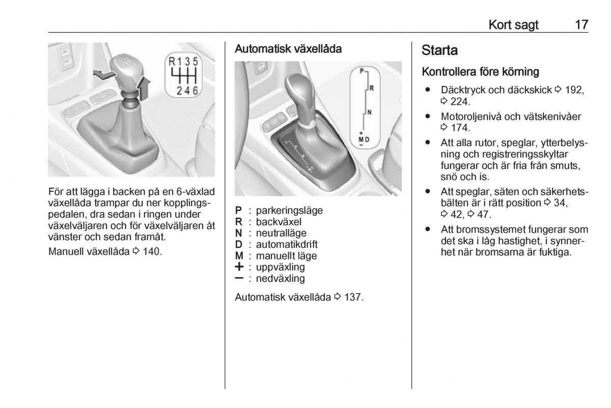 manual  Opel Crossland X instruktionsbok / page 19