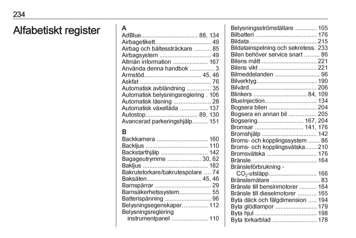 manual Opel Crossland X instruktionsbok / page 236