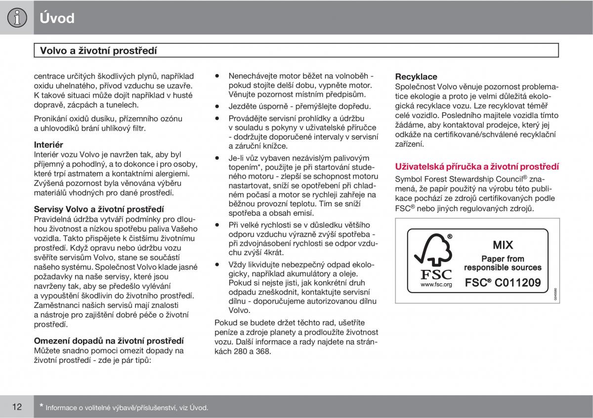 Volvo XC60 I 1 navod k obsludze / page 14