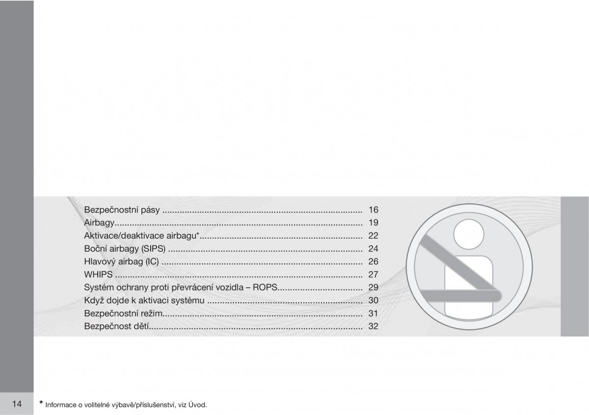 manual Volvo XC60 I 1 navod k obsludze / page 16