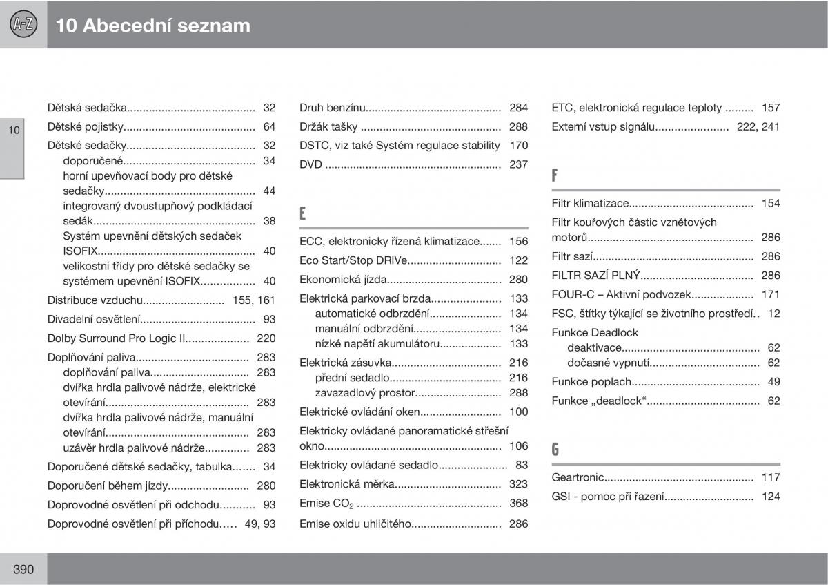 manual Volvo XC60 I 1 navod k obsludze / page 392