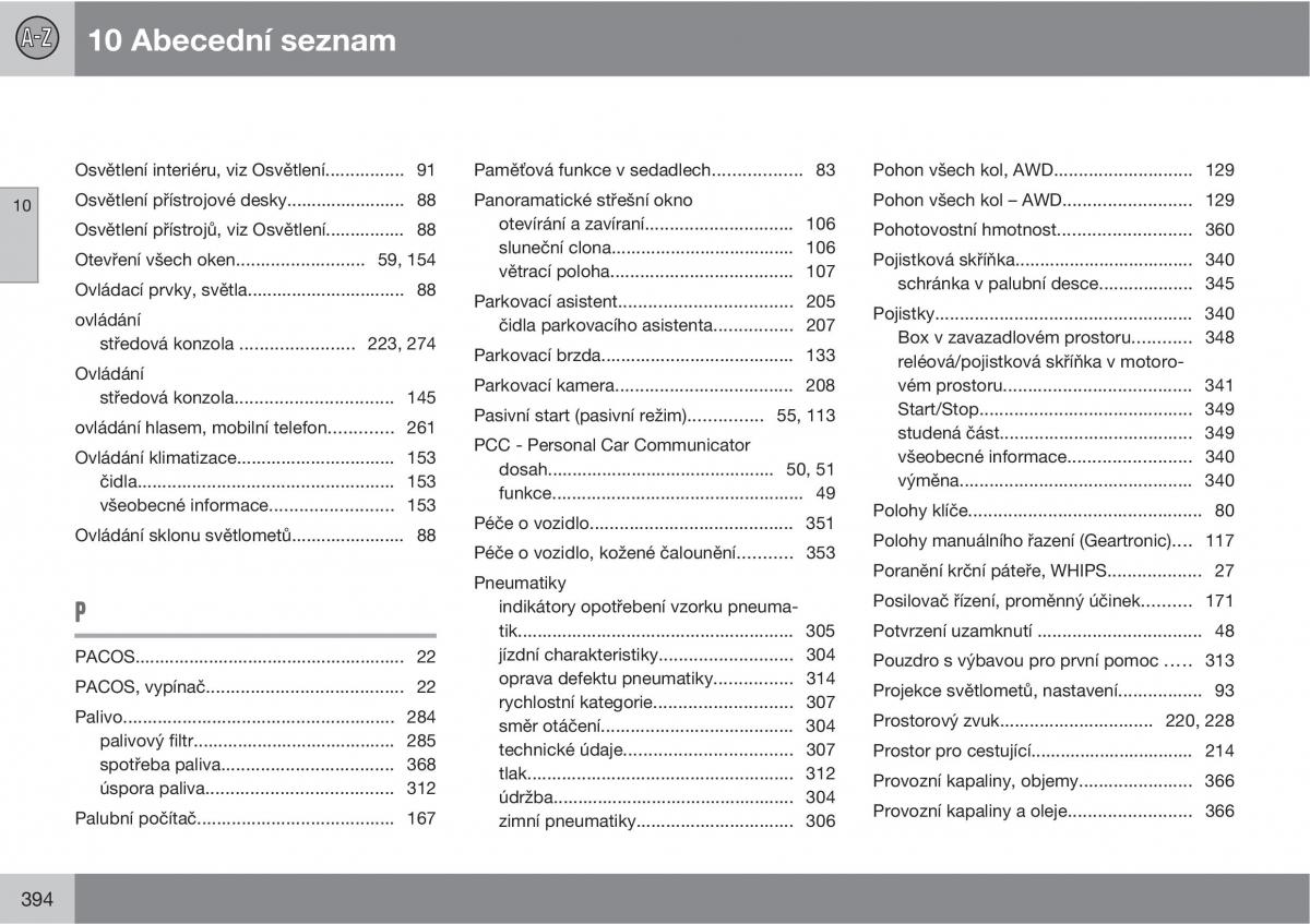 manual Volvo XC60 I 1 navod k obsludze / page 396