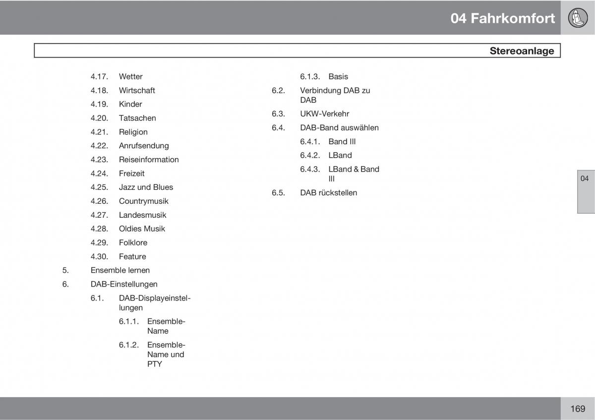 Volvo XC60 I 1 Handbuch / page 169