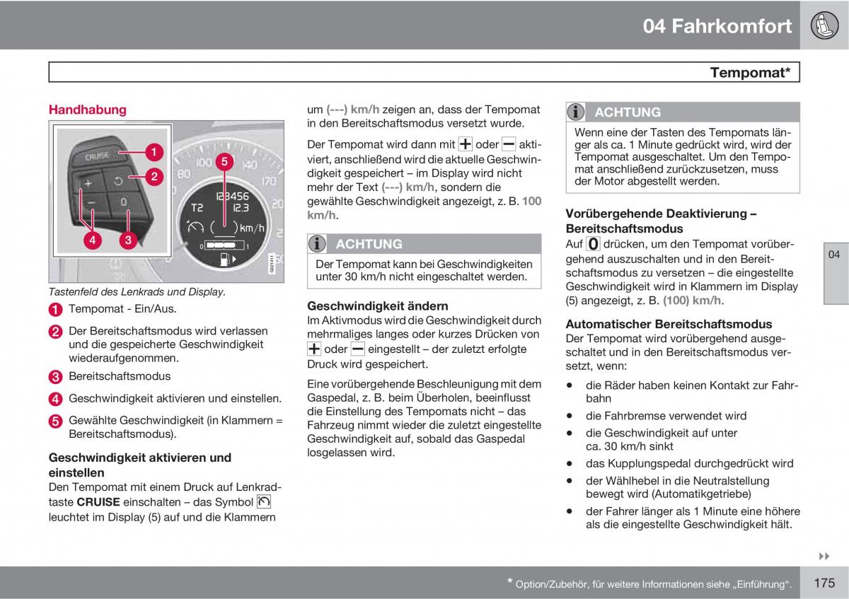 Volvo XC60 I 1 Handbuch / page 175