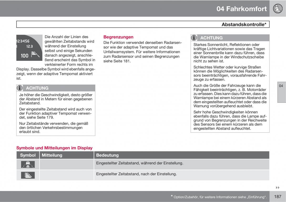 Volvo XC60 I 1 Handbuch / page 187