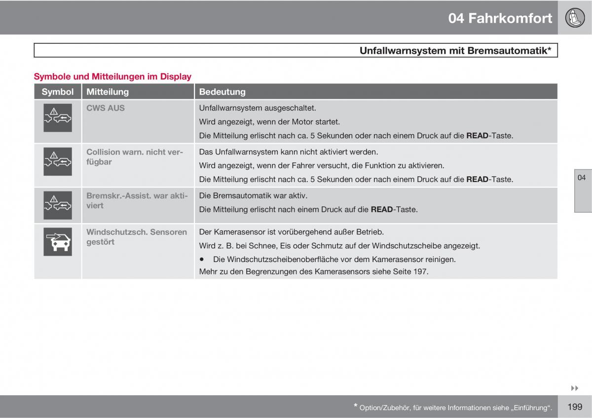 Volvo XC60 I 1 Handbuch / page 199